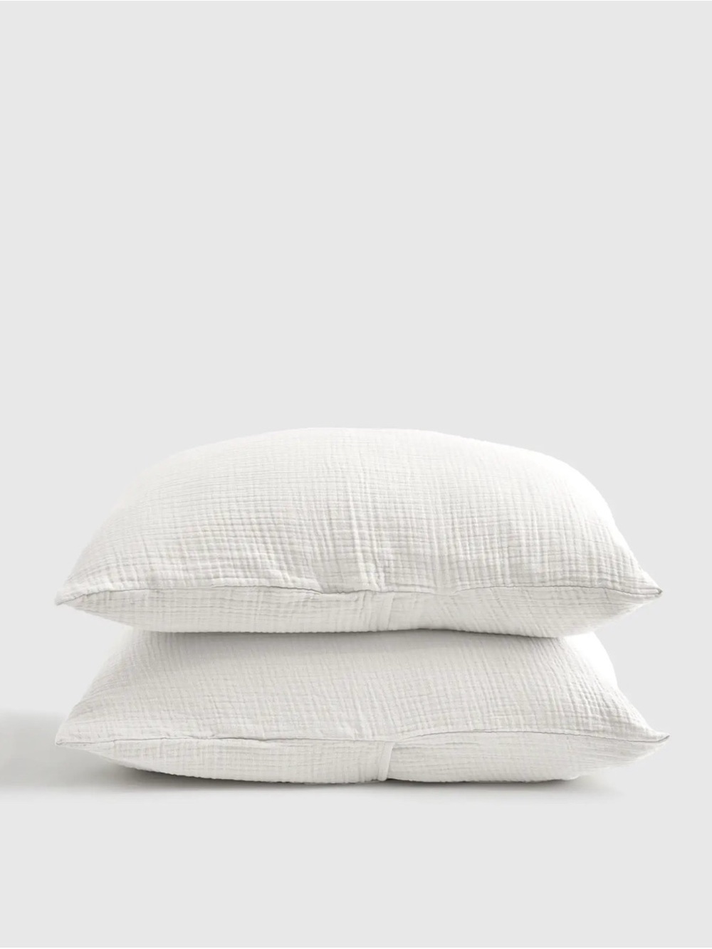 NWOT Quince King White Organic Cotton Aire Gauze Sham Set